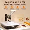 imageHTVRONT Heat Press Machine for T Shirts  15x15 Swing Away Shirt Press Machine  Professional Heat Press for Sublimation Vinyl Heat Transfer Projects Heats Up Fast ampamp Distribute Heat Evenly White