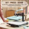 imageHTVRONT Heat Press Machine for T Shirts  15x15 Swing Away Shirt Press Machine  Professional Heat Press for Sublimation Vinyl Heat Transfer Projects Heats Up Fast ampamp Distribute Heat Evenly Blue