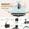 imageHTVRONT Heat Press Machine for T Shirts  15x15 Swing Away Shirt Press Machine  Professional Heat Press for Sublimation Vinyl Heat Transfer Projects Heats Up Fast ampamp Distribute Heat Evenly Blue