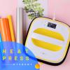 imageHTVRONT Heat Press Machine for T Shirts 10quotX10quot Portable Tshirt Press Machine Fast Heatup Iron Press Heat Transfer Machine for Hat VinylSublimation BlueYellow