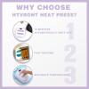 imageHTVRONT Heat Press Machine for T Shirts 10quotX10quot Portable Tshirt Press Machine Fast Heatup Iron Press Heat Transfer Machine for Hat VinylSublimation BluePurple