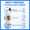 imageHTVRONT Heat Press Machine for T Shirts 10quotX10quot Portable Tshirt Press Machine Fast Heatup Iron Press Heat Transfer Machine for Hat VinylSublimation BlueBlue