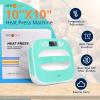 imageHTVRONT Heat Press Machine for T Shirts Portable Heat Press 10quotX10quot  Heat Up Fast ampamp Distribute Heat Evenly Tshirt Press Machine for Sublimation HTV Heat Transfer Projects Light Green