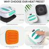 imageHTVRONT Heat Press Machine for TShirts ampamp HTV Heat Transfer Vinyl Bundle 47 Pack 12quot x 10quot Iron on Vinyl