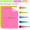 imageHTVRONT Heat Press Mini Heat Press Machine ampamp HTVRONT Neon HTV Heat Transfer Vinyl  12 Pack with 11 Assorted Colors Iron on Vinyl and 1 Teflon Sheet Neon HTV Sheets