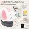imageHTVRONT Heat Press Mini Iron for Crafting Mini Heat Press Machine for T Shirts AutoOff Small Heat Press Portable Iron Press for Heating TransferPinkPink