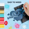 imageHTVRONT Heat Transfer Vinyl Roll 12quot x 4FT Turquoise HTV Vinyl for TShirts Turquoise Iron on Vinyl for All Cutting Machines  Easy to Cut ampamp Weed for HTV Heat Transfer Vinyl Design TurquoiseRed