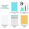imageHTVRONT Insert Cards Bundle Compatible with Cricut Joy  Card Making Kit Include Insert Cards Folded Cardstock Envelope Card Mat and Weeding Tools Suitable for Holiday Birthday Valentine