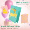 imageHTVRONT Insert Cards Bundle Compatible with Cricut Joy  Card Making Kit Include Insert Cards Folded Cardstock Envelope Card Mat and Weeding Tools Suitable for Holiday Birthday Valentine