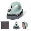 imageHTVRONT Mini Heat Press  3 in 1 Heat Press Machine for TShirts Hats Mugs with Larger Flat Curved Plate Customized TempampampTime Digital Display Memory Function and Insulated Base Laurel GreenLaurel Green