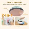 imageHTVRONT Mini Heat Press  3 in 1 Heat Press Machine for TShirts Hats Mugs with Larger Flat Curved Plate Customized TempampampTime Digital Display Memory Function and Insulated Base Laurel GreenLaurel Green
