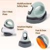 imageHTVRONT Mini Heat Press  3 in 1 Heat Press Machine for TShirts Hats Mugs with Larger Flat Curved Plate Customized TempampampTime Digital Display Memory Function and Insulated Base Laurel GreenLaurel Green