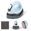 imageHTVRONT Mini Heat Press  3 in 1 Heat Press Machine for TShirts Hats Mugs with Larger Flat Curved Plate Customized TempampampTime Digital Display Memory Function and Insulated Base Laurel GreenBubble Blue