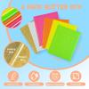imageHTVRONT Neon Heat Transfer Vinyl  12 Pack HTV with 11 Assorted Colors and 1 Teflon Sheet Compatible with Cricut Cutting Machine ampamp Silhouette Cameo  12x10inGlitter Neon HTV