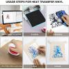 imageHTVRONT Neon Heat Transfer Vinyl  12 Pack HTV with 11 Assorted Colors and 1 Teflon Sheet Compatible with Cricut Cutting Machine ampamp Silhouette Cameo  12x10in13Pack Chameleon