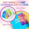 imageHTVRONT Neon Heat Transfer Vinyl  12 Pack HTV with 11 Assorted Colors and 1 Teflon Sheet Compatible with Cricut Cutting Machine ampamp Silhouette Cameo  12x10intiedye pattern htv