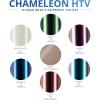 imageHTVRONT Neon Heat Transfer Vinyl  12 Pack HTV with 11 Assorted Colors and 1 Teflon Sheet Compatible with Cricut Cutting Machine ampamp Silhouette Cameo  12x10in13Pack Chameleon