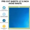 imageHTVRONT Neon Heat Transfer Vinyl  12 Pack HTV with 11 Assorted Colors and 1 Teflon Sheet Compatible with Cricut Cutting Machine ampamp Silhouette Cameo  12x10in13Pack Chameleon