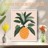 imageHTVRONT Paint by Number Kits for Adults Beach Sunset Couple Easy Paint by Numbers Kits for Beginner Adult Paint by Numbers on Canvas for Relax Gift Home Wall Decor 16x20inPineapple