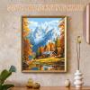 imageHTVRONT Paint by Number Kits for Adults Beach Sunset Couple Easy Paint by Numbers Kits for Beginner Adult Paint by Numbers on Canvas for Relax Gift Home Wall Decor 16x20inSnow Mountain