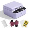 imageHTVRONT Phone Case Heat Press Machine  Phone Case Auto Heat Press with 3D Vacuum Heat Precise Temperature Heat Press for Sublimation Phone Cases Badges Coasters etc Compatible with iPhoneLavender Purple