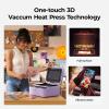 imageHTVRONT Phone Case Heat Press Machine  Phone Case Auto Heat Press with 3D Vacuum Heat Precise Temperature Heat Press for Sublimation Phone Cases Badges Coasters etc Compatible with iPhoneLavender Purple