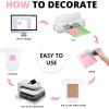 imageHTVRONT Pink HTV Heat Transfer Vinyl Bundle 11 Pack 12quot x 10quot Iron on Vinyl for TShirt Heat Transfer Vinyl for Silhouette Cameo or Heat Press MachineBaby Pink