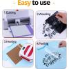 imageHTVRONT Pink HTV Heat Transfer Vinyl Bundle 11 Pack 12quot x 10quot Iron on Vinyl for TShirt Heat Transfer Vinyl for Silhouette Cameo or Heat Press MachineBlack
