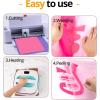 imageHTVRONT Pink HTV Heat Transfer Vinyl Bundle 11 Pack 12quot x 10quot Iron on Vinyl for TShirt Heat Transfer Vinyl for Silhouette Cameo or Heat Press MachinePink