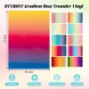 imageHTVRONT Pink Heat Transfer Vinyl  13 Sheets Hot Pink HTV Vinyl in 12 Assorted Colors Red Iron on Vinyl for Cricut ampamp Cameo  Easy to Cut ampamp WeedGradient HTV