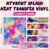 imageHTVRONT Pink Heat Transfer Vinyl  13 Sheets Hot Pink HTV Vinyl in 12 Assorted Colors Red Iron on Vinyl for Cricut ampamp Cameo  Easy to Cut ampamp WeedSplatter HTV