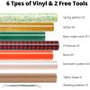 imageHTVRONT Pink Heat Transfer Vinyl  13 Sheets Hot Pink HTV Vinyl in 12 Assorted Colors Red Iron on Vinyl for Cricut ampamp Cameo  Easy to Cut ampamp WeedMulticolor