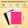 imageHTVRONT Puff Vinyl Heat Transfer  9Pcs Pastel Puff HTV Vinyl in 4 Assorted Candy Colors3D Puff Heat Transfer Vinyl for TShirts12quotx10quot Puff Iron on Vinyl Compatible with Cricut Cutting MachineBeige