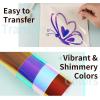 imageHTVRONT Rainbow White Glitter HTV Vinyl Roll12quot x 6 FT White Glitter Heat Transfer Vinyl Bundle White Glitter Iron on Vinyl for All Cutting MachinesBluePurple