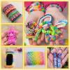 imageHTVRONT Rubber Band Bracelet Kit  23 Colors Loom Bracelet Making Kit for Kids Durable Loom Bands Kit for Beginners Girls Boys Birthday Parties Creativity Gift Art Craft Kit Loom Bracelet Kit