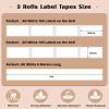 imageHTVRONT Thermal Label Stickers  D30 Label Tape Label Maker Tape Sticker Labels for Phomemo D30 Label Printer Replacement for Office ampamp Home D30 Labels 3 Rolls 15x30mm 235 TapesRoll ClearA White Label Stickers 3 Rolls