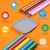 imageHTVRONT Vinyl Storage Organizer ampamp 13Pack MultiColors Permanent Adhesive Vinyl Rolls