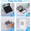 imageHTVRONT White Permanent Vinyl 12quot x 30 FT  Permanent Vinyl for Cricut Machine Self Adhesive Vinyl Roll Stickers for Decorations Gifts Mugs Craft and Sign Cutters Matte WhiteMatte Black