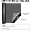 imageHTVRONT White ampamp Black Permanent Vinyl Rolls 12quot x 40 FT Glossy Water Resistant Ideal for Cricut Silhouette Signs Scrapbooking Home Decor