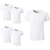 imageHTVRONT 5 Pack Polyester Sublimation TShirts Blanks  White Blank Crew Neck Short Sleeve Sublimation Shirts