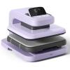 imageHTVRONT Auto Heat Press 2  Heat Press Machine for T Shirts with Adjustable Pressure ampamp Higher Heating Height Heats Up Fast ampamp Evenly Heat Press 15x15 for HTV Sublimation Heat Transfer ProjectsLavender Purple