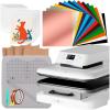 imageHTVRONT Auto Heat Press Machine ampamp 55 Pcs Auto Heat Press Materials ampamp Tools Kit 15x15 Smart T Shirt Press Machine with Heat Press Accessories