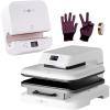 imageHTVRONT Auto Tumber Heat Press  Auto Heat Press  150 Sheets Sublimation Paper 85x11  Heat Resistant Gloves  Heat Tape