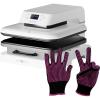 imageHTVRONT Automatic Heat Press Machine and Heat Resistant Gloves