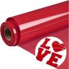 imageHTVRONT Black Flock HTV Heat Transfer Vinyl12 x 6FT Flock HTV Vinyl Roll for TShirts Flocked Iron on Vinyl for All Cutting Machines Easy to Cut ampamp Weed BlackRed