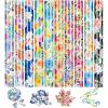 imageHTVRONT Floral Heat Transfer Vinyl  12quotx10quot Watercolor Flower Iron On Vinyl Sheets 11 Packs Pattern HTV with 1 Teflon Sheet Patterned HTV Vinyl Bundle for Spring Clothing Costume