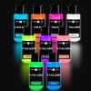 imageHTVRONT Glow in the Dark Paint  60ml Neon Paint 9 Colors  Acrylic Glow Paint Black Light  Fluorescent Paint for Art Project Indoor Rock Wood Fabric Kids Waterproof Pigments 203oz