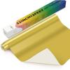 imageHTVRONT HTV Heat Transfer Vinyl12 x 3FT Turquoise HTV Vinyl Roll for TShirts Iron on Vinyl for All Cutting Machines ampamp Heat Press Machine Easy to Cut ampamp Weed Vinyl Heat Transfer TurquoiseCGold