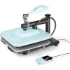 imageHTVRONT Heat Press Machine for T Shirts  15x15 Swing Away Shirt Press Machine  Professional Heat Press for Sublimation Vinyl Heat Transfer Projects Heats Up Fast ampamp Distribute Heat Evenly Blue