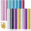 imageHTVRONT Neon Heat Transfer Vinyl  12 Pack HTV with 11 Assorted Colors and 1 Teflon Sheet Compatible with Cricut Cutting Machine ampamp Silhouette Cameo  12x10inassorted